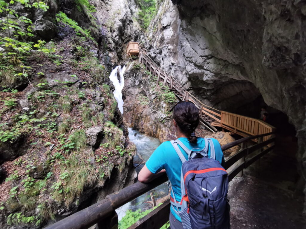 Schlucht Österreich im Karwendel - die Wolfsklamm