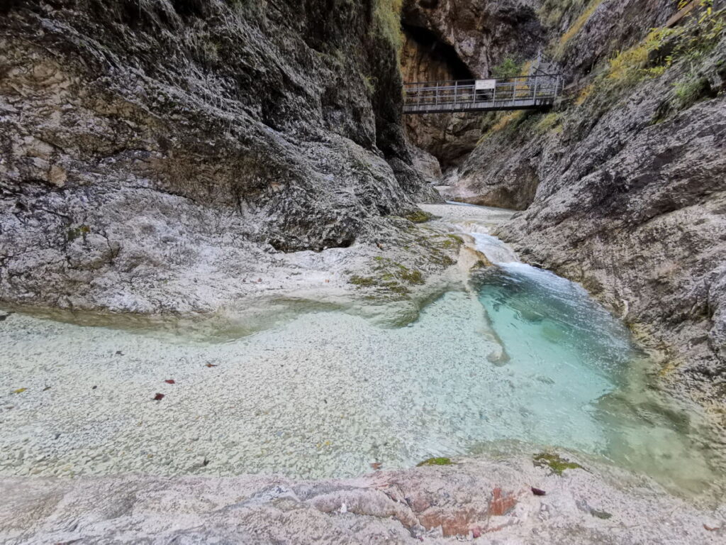 Gehört zu den schönsten Schluchten in Deutschland, die Almbachklamm in Berchtesgaden