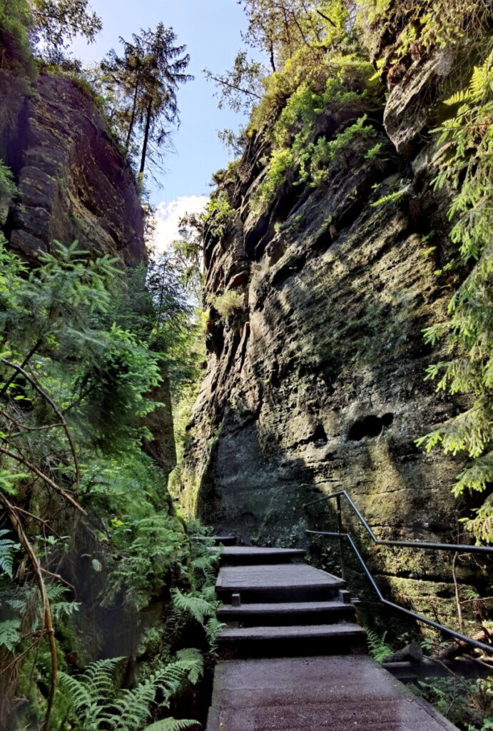 Von der Bastei kommst du durch die Schwedenlöcher hier entlang